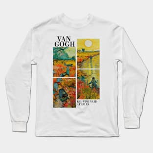 Van Gogh - Red Vine Yard in Arles Long Sleeve T-Shirt